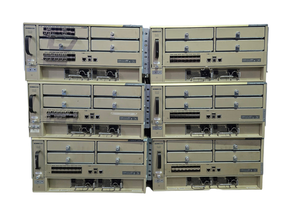 Lot of 6 Cisco Catalyst C6880-X-LE Managed Switches