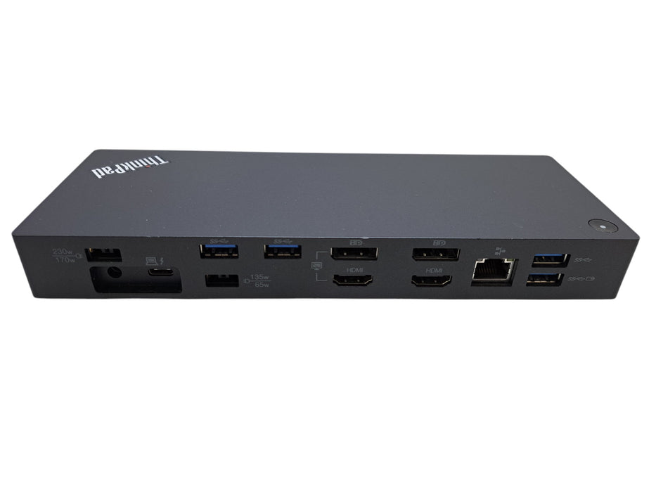 Lenovo ThinkPad Thunderbolt 3 Workstation Dock 40AN with 135W AC Adapter
