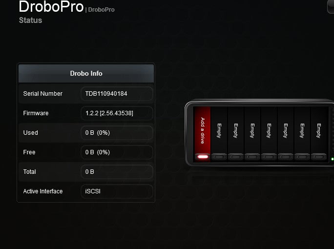 Drobo DRPR1-A 8-Bay Network Attached Storage (NAS) Enclosure| NO HDD