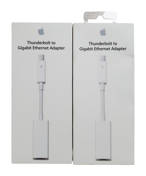 Lot 2x Apple Thunderbolt to Gigabit Ethernet Adapter - A1433