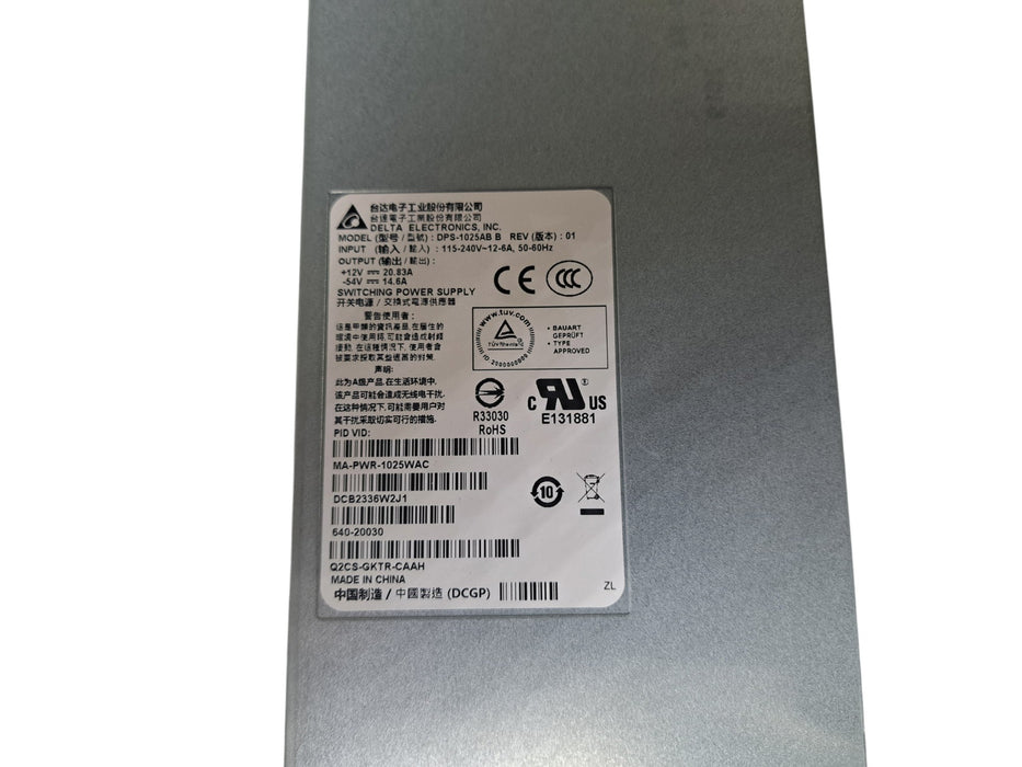 Cisco Meraki MA-PWR-1025WAC DPS-1025AB B 1025W Power Supply