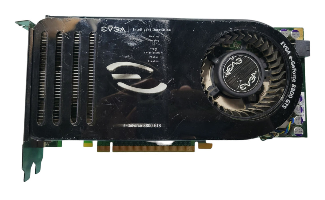 EVGA e-GeForce 8800 GTS 640MB PCIe Graphics Card 640-P2-N821-BR (READ)