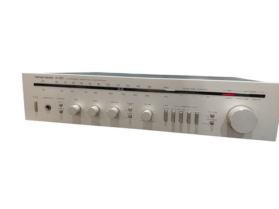 Vintage Harmon Kardon hk 380i Ultrawideband Linear Phase Stereo Receiver