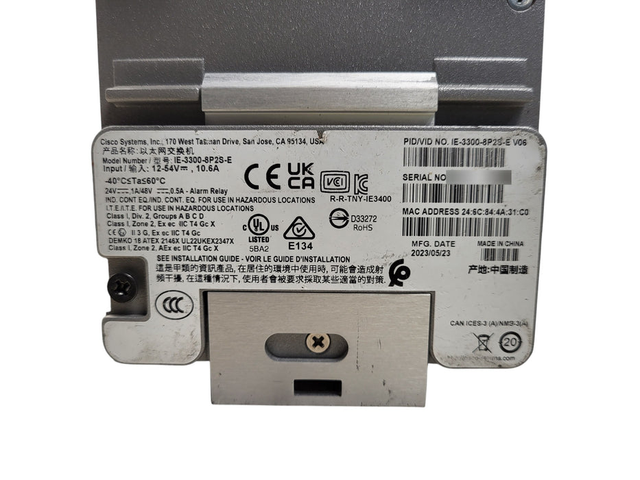 Cisco Catalyst IE-3300-8P2S-E - 8-Port PoE+ 2-Port SFP Industrial Switch