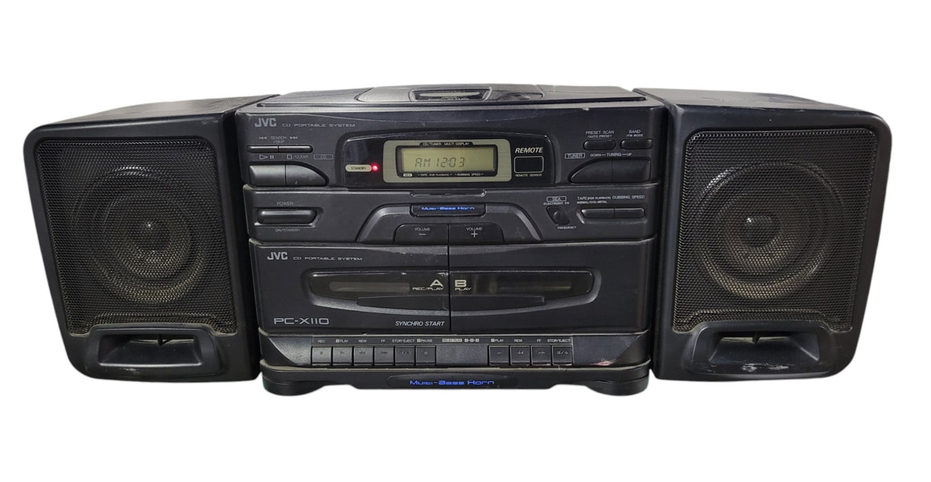 JVC PC-X110 - CD Portable System Boombox with Remote