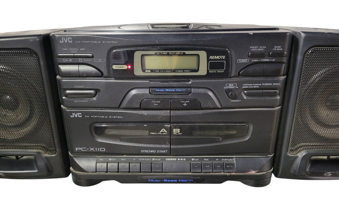 JVC PC-X110 - CD Portable System Boombox with Remote