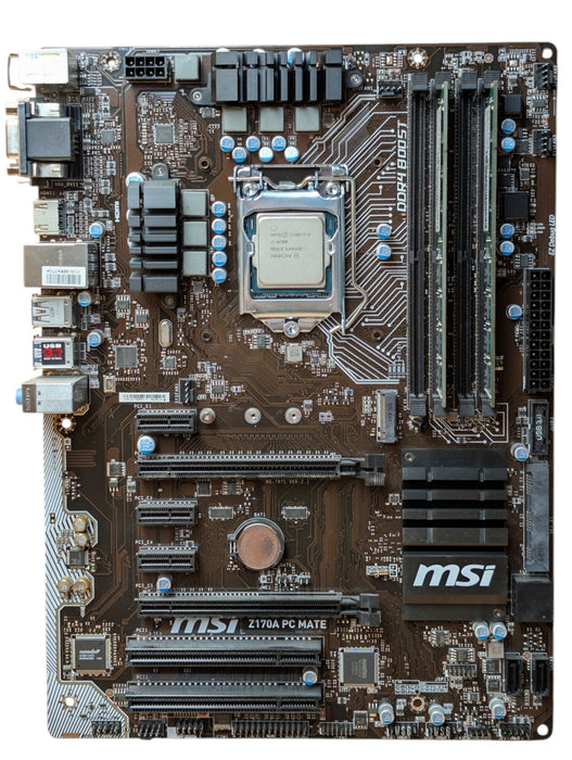 MSI Z170A PC MATE - Core i7-6700 3.40GHz 16GB DDR4 Motherboard Combo