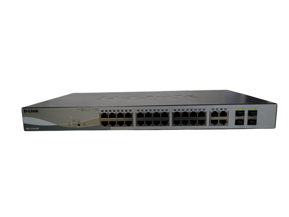 D-Link DGS-1210-28P, 28-Port Gigabit PoE 4x SFP Web Smart Switch