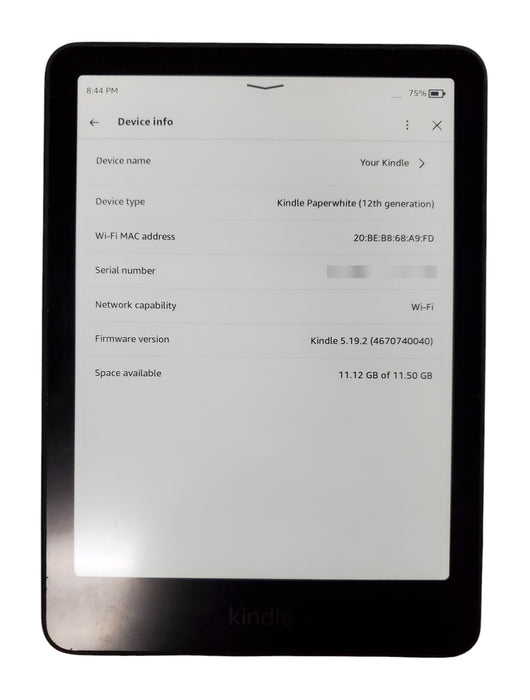 Amazon Kindle Paperwhite (12th Generation) 16GB Wi-Fi E-Reader