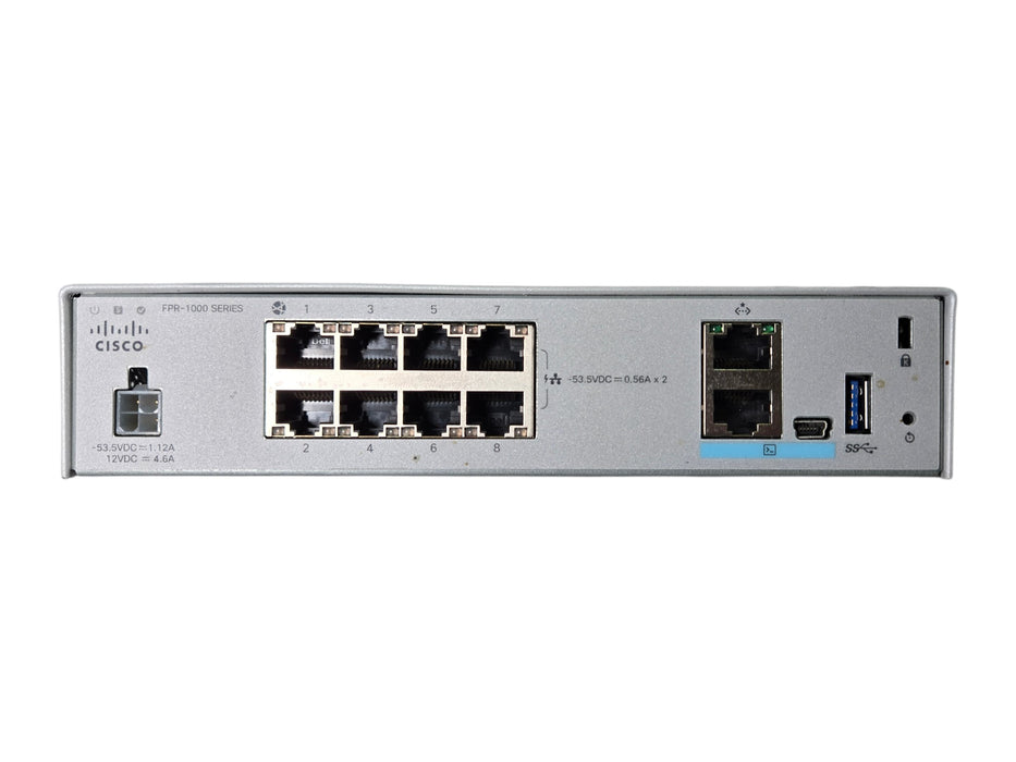 Cisco Firepower 1010 FPR-1010 Security Appliance Firewall w/ AC Adapter