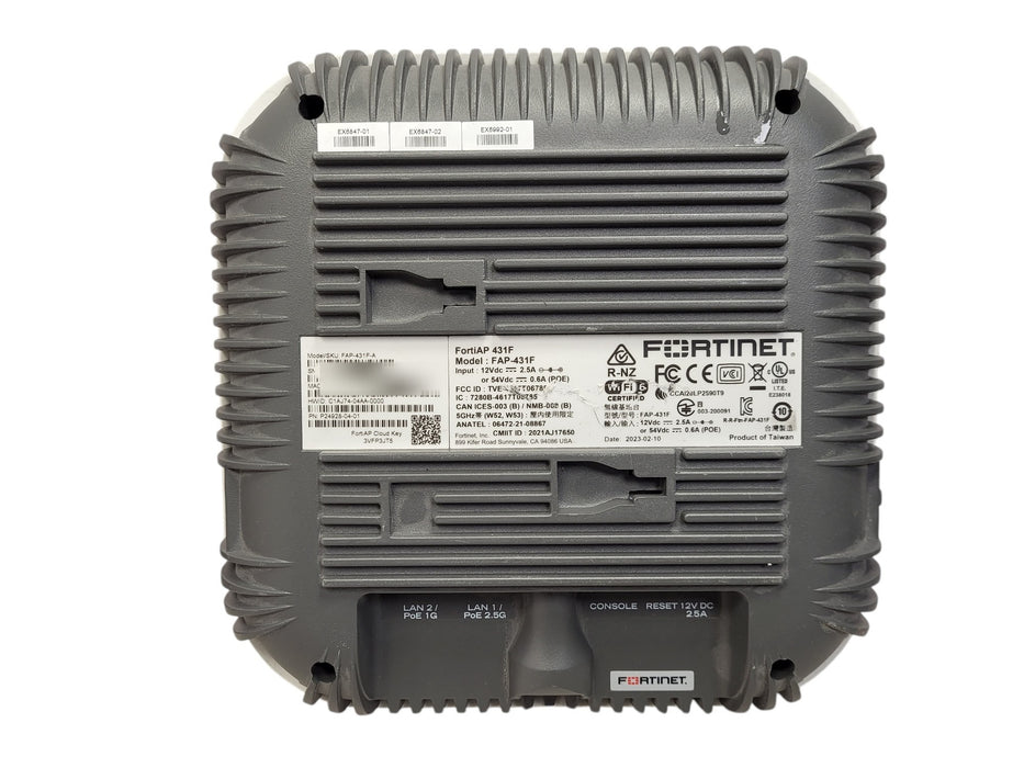 Fortinet FortiAP 431F - Wi-Fi 6 Indoor Wireless Access Point FAP-431F
