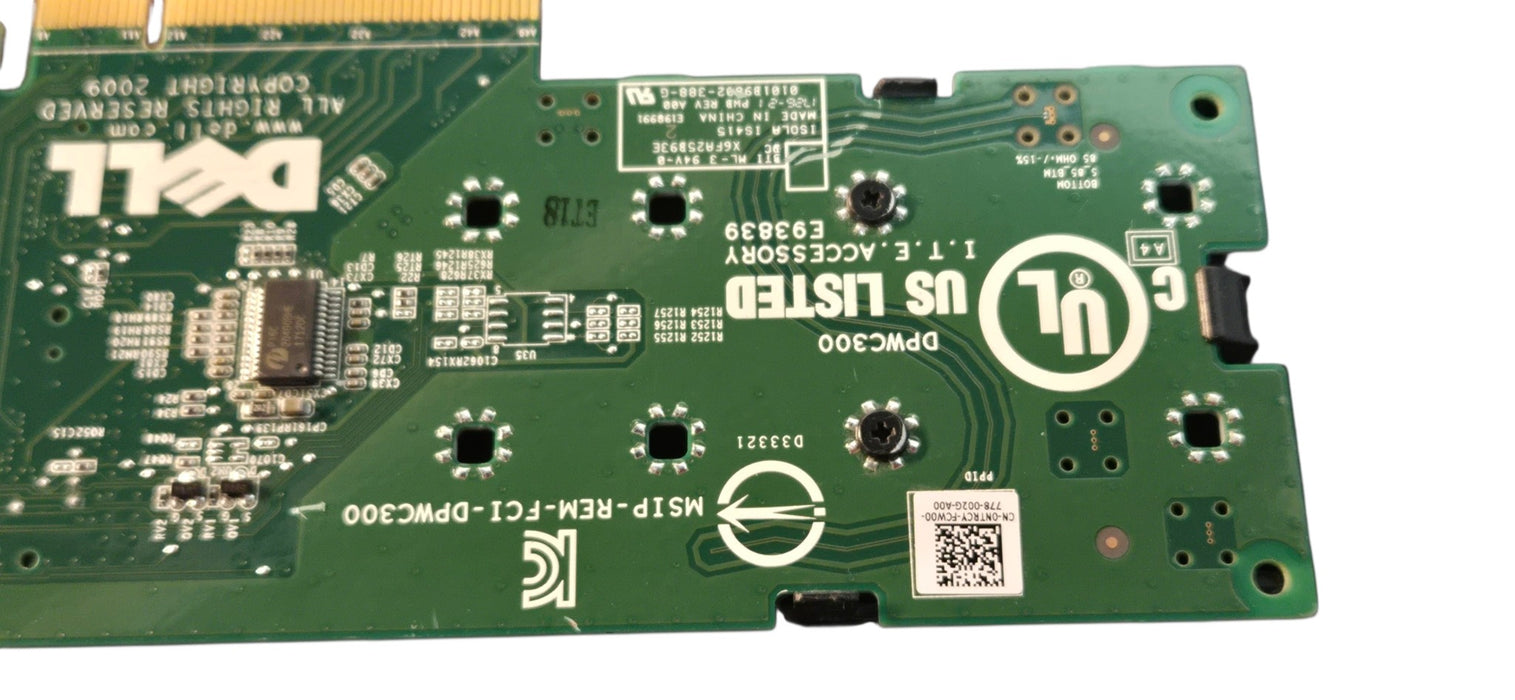 Dell DPWC300 0N7RCY Ultra-Speed Drive Dual NVMe M.2 PCIe Adapter Card