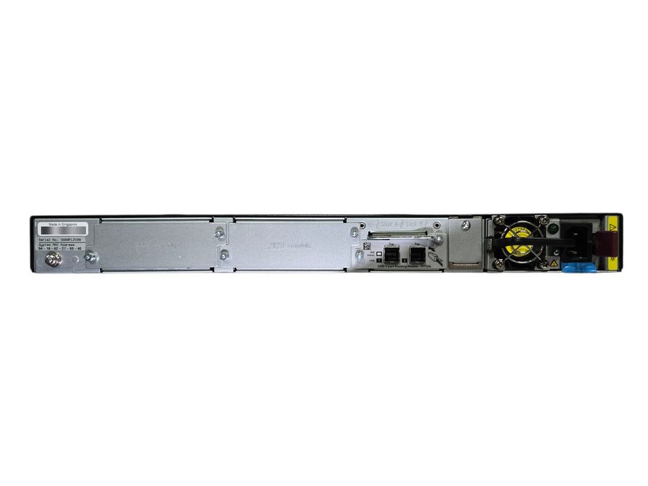 Aruba 2920-48G PoE+ Switch J9772A - 48-Port GbE PoE+ 4x SFP J9733A Stacking