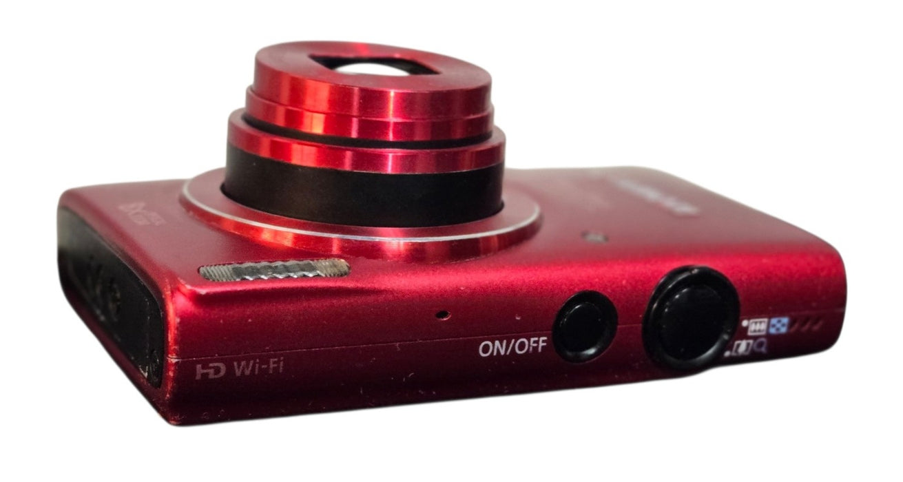 Canon PowerShot ELPH 130 IS - Red 8x Zoom Wi-Fi Digital Camera (READ)