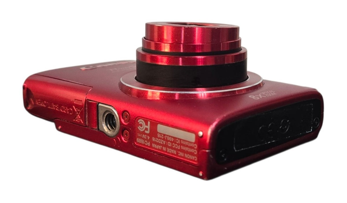 Canon PowerShot ELPH 130 IS - Red 8x Zoom Wi-Fi Digital Camera (READ)