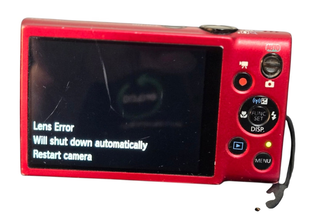 Canon PowerShot ELPH 130 IS - Red 8x Zoom Wi-Fi Digital Camera (READ)