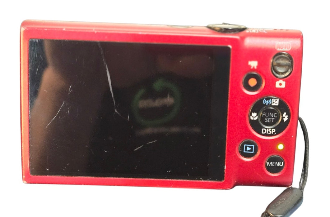 Canon PowerShot ELPH 130 IS - Red 8x Zoom Wi-Fi Digital Camera (READ)