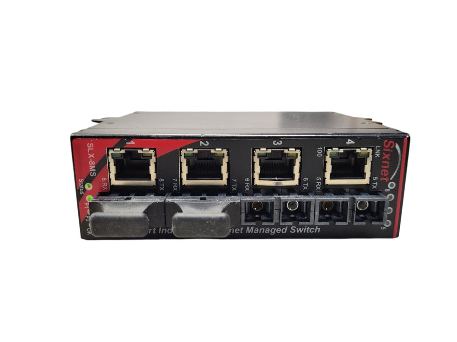 Sixnet SLX-8MS-9SC - 8-Port Industrial Managed Ethernet Switch