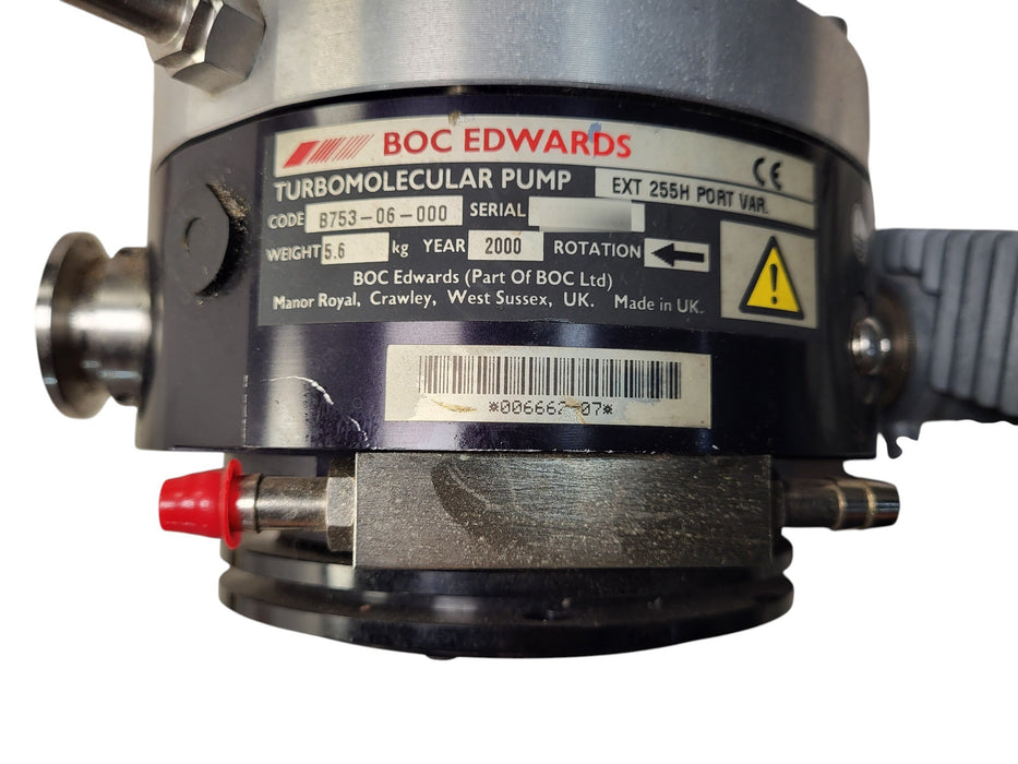 BOC Edwards EXT 255H PORT VAR Turbomolecular Pump B753-06-000 (READ)