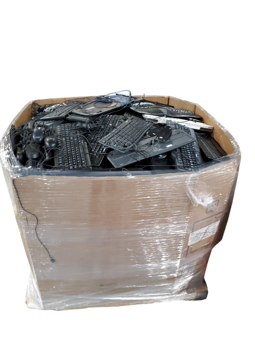Bin of Assorted Wired Keyboards/Mice (AS-IS) Approx 691lbs