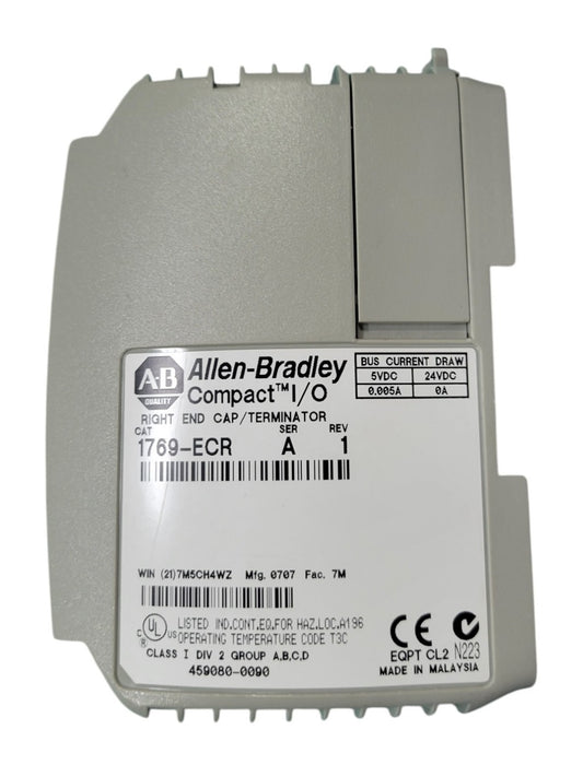 Allen-Bradley 1769-ECR Compact I/O Right End Cap Terminator Ser A Rev 1