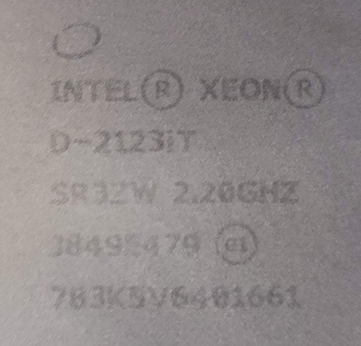 Datto S4B2123 Motherboard - Intel Xeon D-2123IT 2.20GHz Mini-ITX