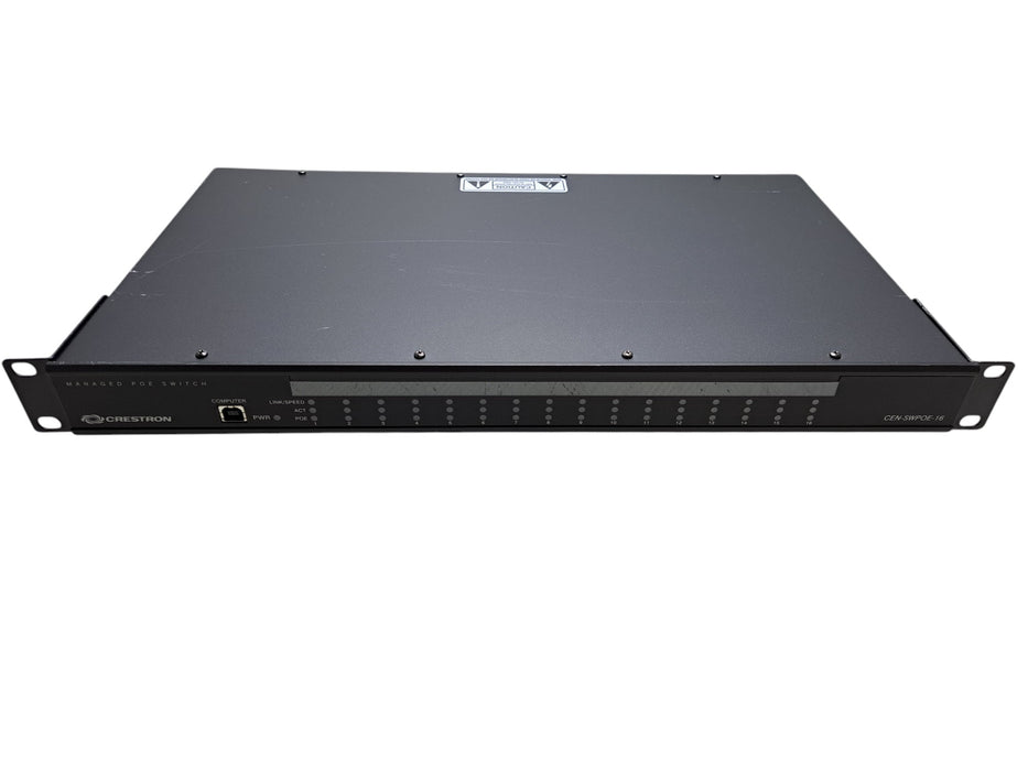 Crestron CEN-SWPOE-16 16-Port Managed PoE+ Ethernet Switch