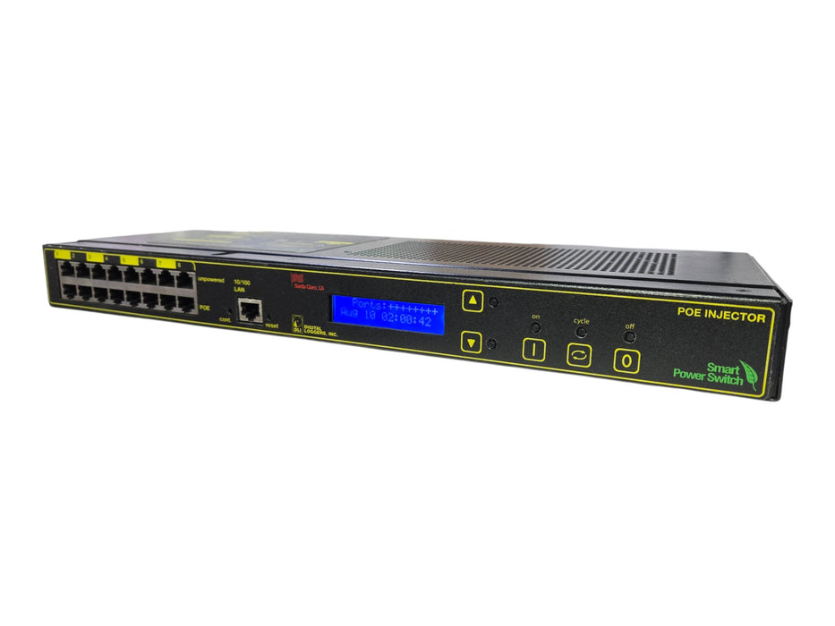 Digital Loggers POE Injector Smart Power Switch - 8-Port Web Managed
