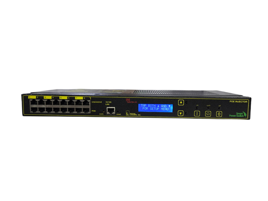 Digital Loggers POE Injector Smart Power Switch - 8-Port Web Managed