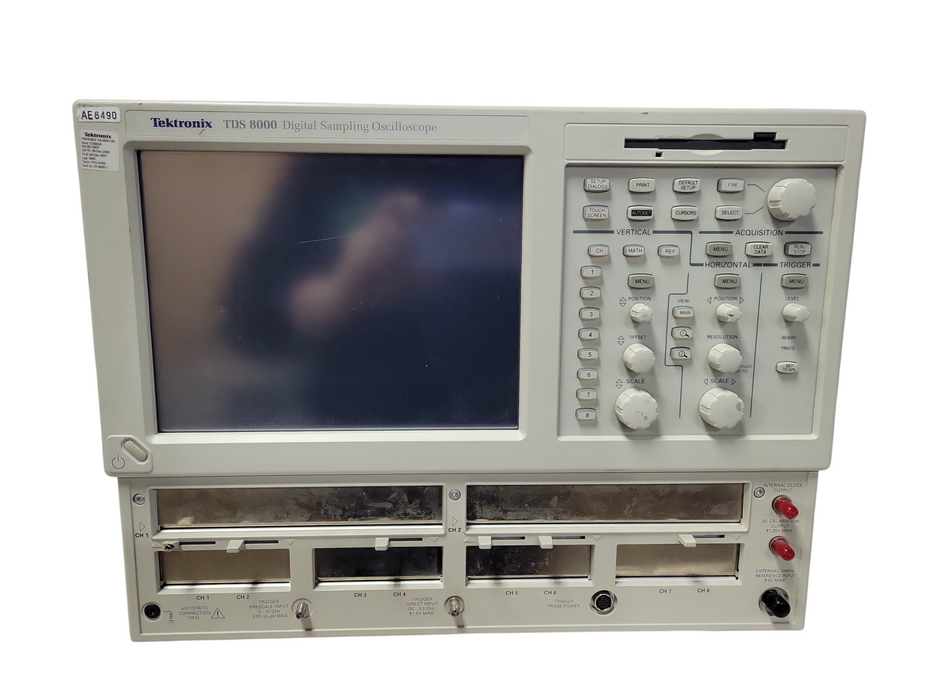 TEKTRONIX TDS8000B DIGITAL SAMPLING OSCILLOSCOPE NO HDD