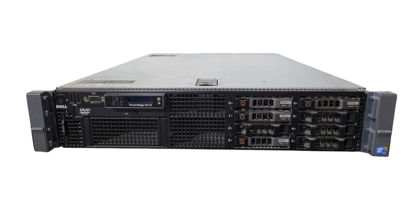 Dell PowerEdge R710 8x SFF - Xeon E5620 24GB DDR3 PERC 6/i 2x 870W PSU