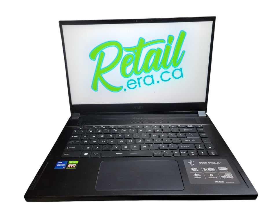 MSI GS66 Stealth 11UE i7-11800H 32GB DDR4 6GB RTX 3060 512GB NVMe NO ADAPTER