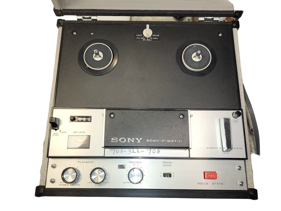 Sony TC-105 Sony-O-Matic Solid State Reel-to-Reel Tape Recorder (READ)