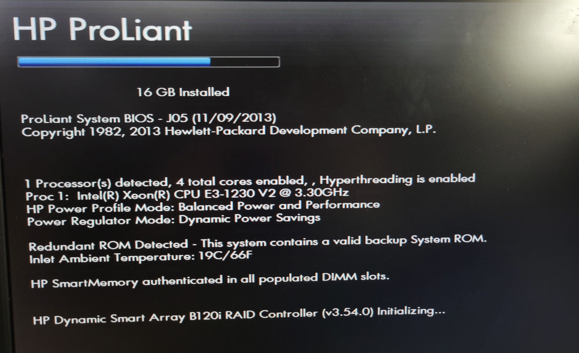 HP ProLiant DL320e Gen8 - Xeon E3-1230 V2 3.3GHz 16GB DDR3 P420 350W PSU
