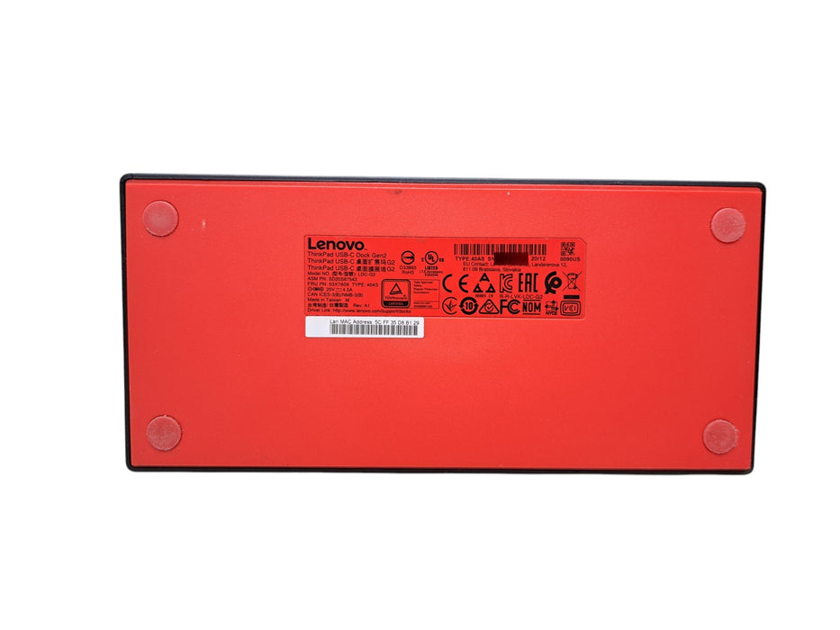 Lenovo ThinkPad USB-C Dock Gen 2 40AS LDC-G2 Docking Station