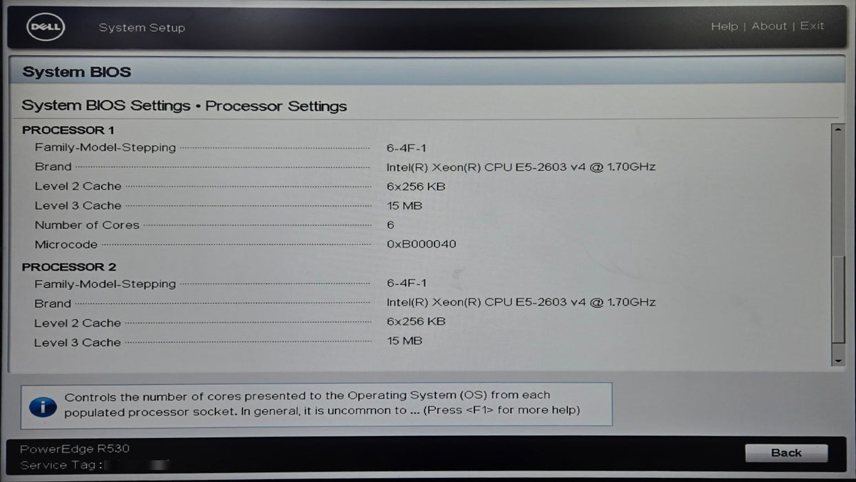 Dell PowerEdge R530 8x LFF - 2x Xeon E5-2603 v4 64GB DDR4 H730 Mini