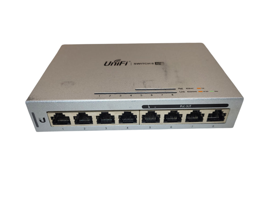 Ubiquiti UniFi Switch 8 60W US-8-60W 8-Port Gigabit PoE Managed Switch (READ)