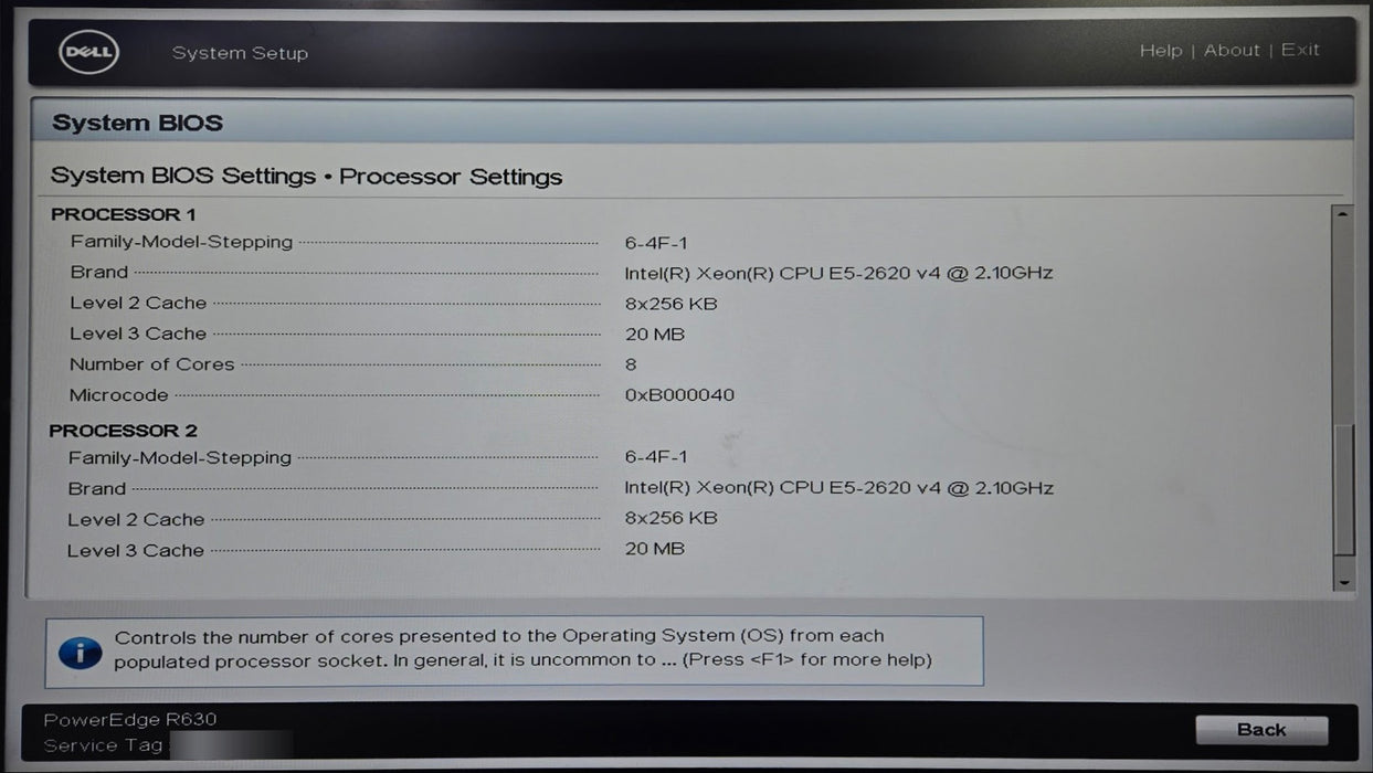Dell PowerEdge R630 8x SFF - 2x Xeon E5-2620 v4 64GB DDR4 2x 750W PSU