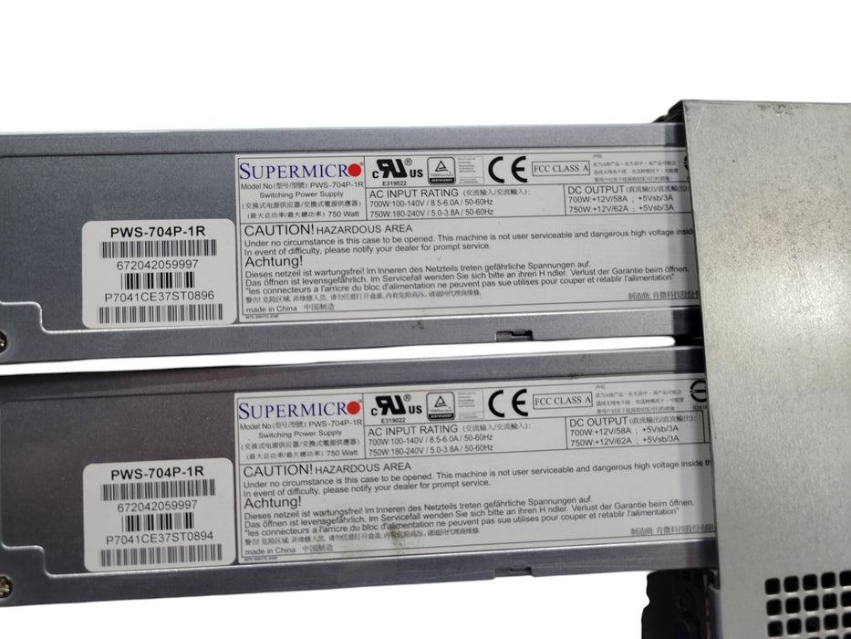 Supermicro X10DRW-iT 1U Server - 2x Xeon E5-2620 v4 32GB RAM AVAGO 3108 2x 750W