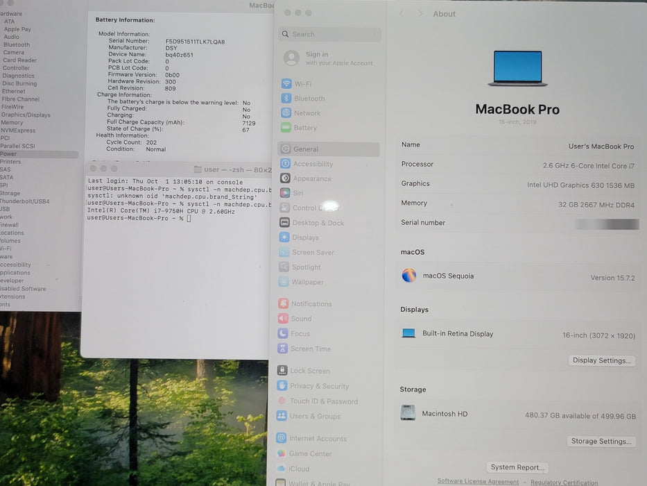 Apple MacBook Pro 16" 2019 A2141 i7-9750H 32GB RAM 512GB SSD NO ADAPTER