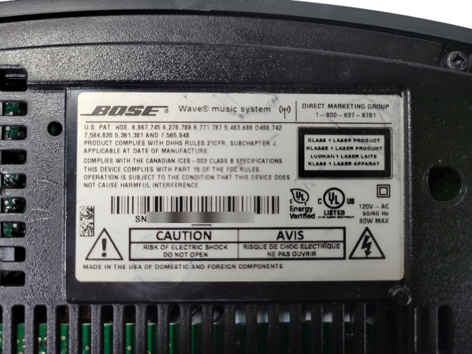 Bose Wave music system - All-in-One CD Player FM AM Radio Gray - No Remote