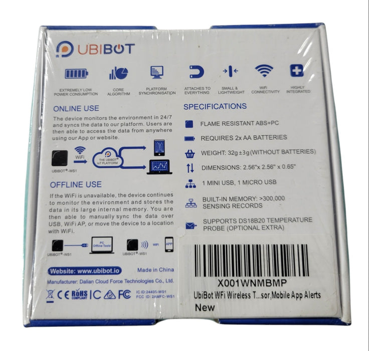 UbiBot WS1 Wireless Smart Multi-Sensor Device