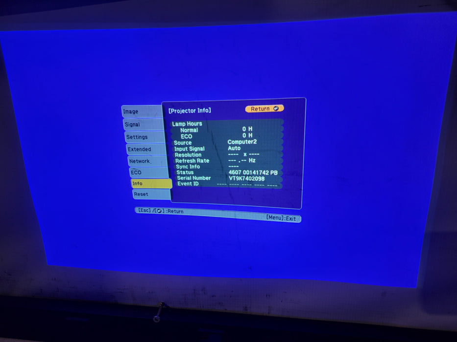 Epson PowerLite 99WH H686A WXGA 3LCD Projector