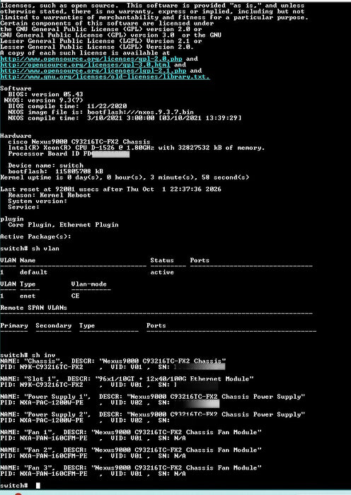 Cisco Nexus 93216TC-FX2 - 96x 10GBase-T 12x 100G QSFP28 Managed Switch