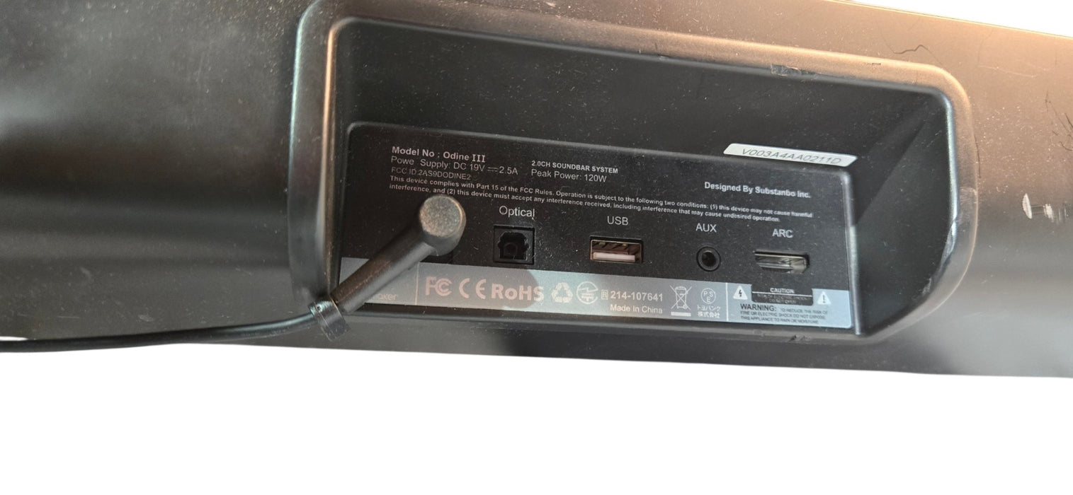 Bomaker Odine III - 2.0CH Soundbar System 120W Peak Power