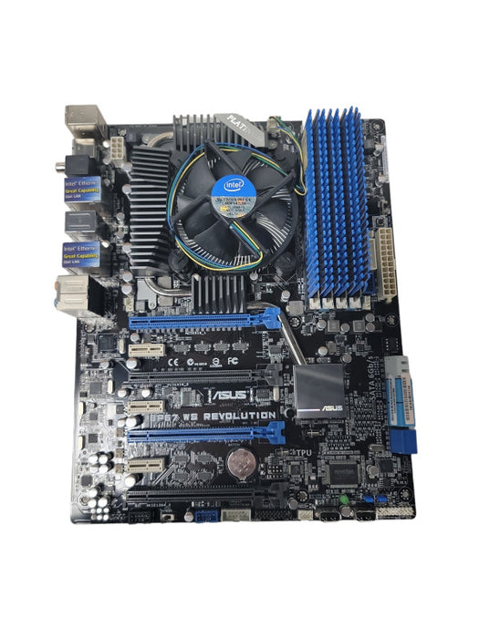 ASUS P8P67 WS Revolution LGA 1155 Intel  SATA 6Gb/s, i7-2600k CPU @ 3.4Gz, 8GB RAM