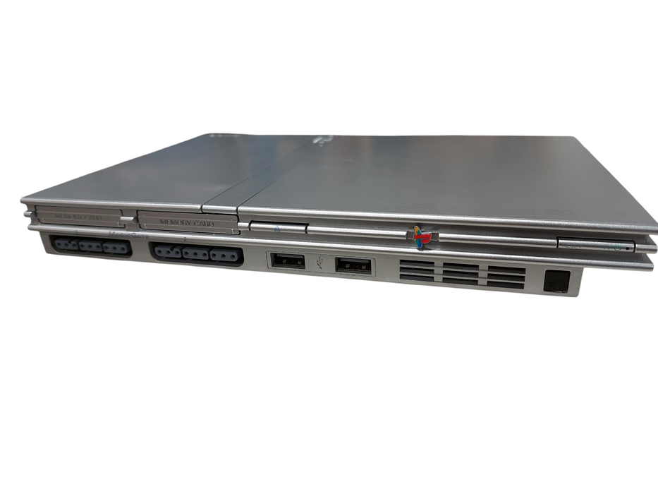 Sony Playstation 2 Slim Silver Model: SCPH-79001 With Dance