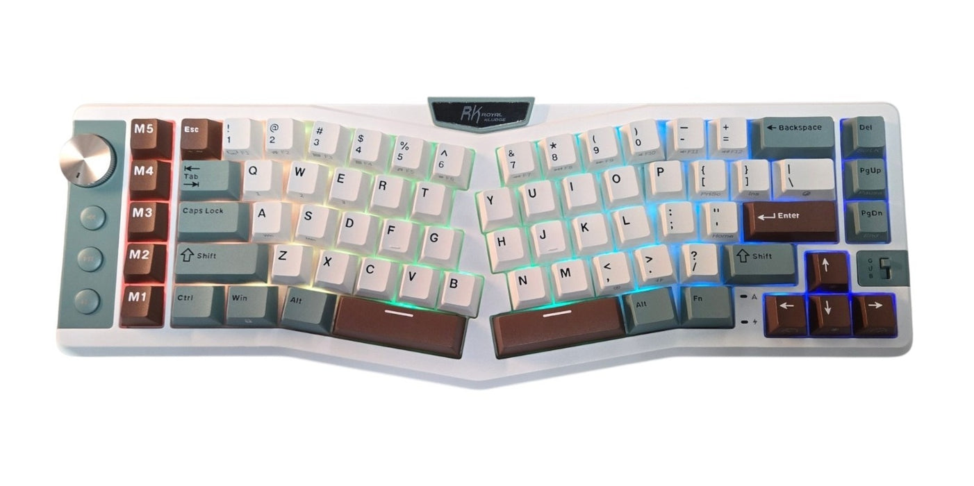 RK Royal Kludge RK A72 Tri-modes Alice Mechanical Wireless Keyboard Cream Switch