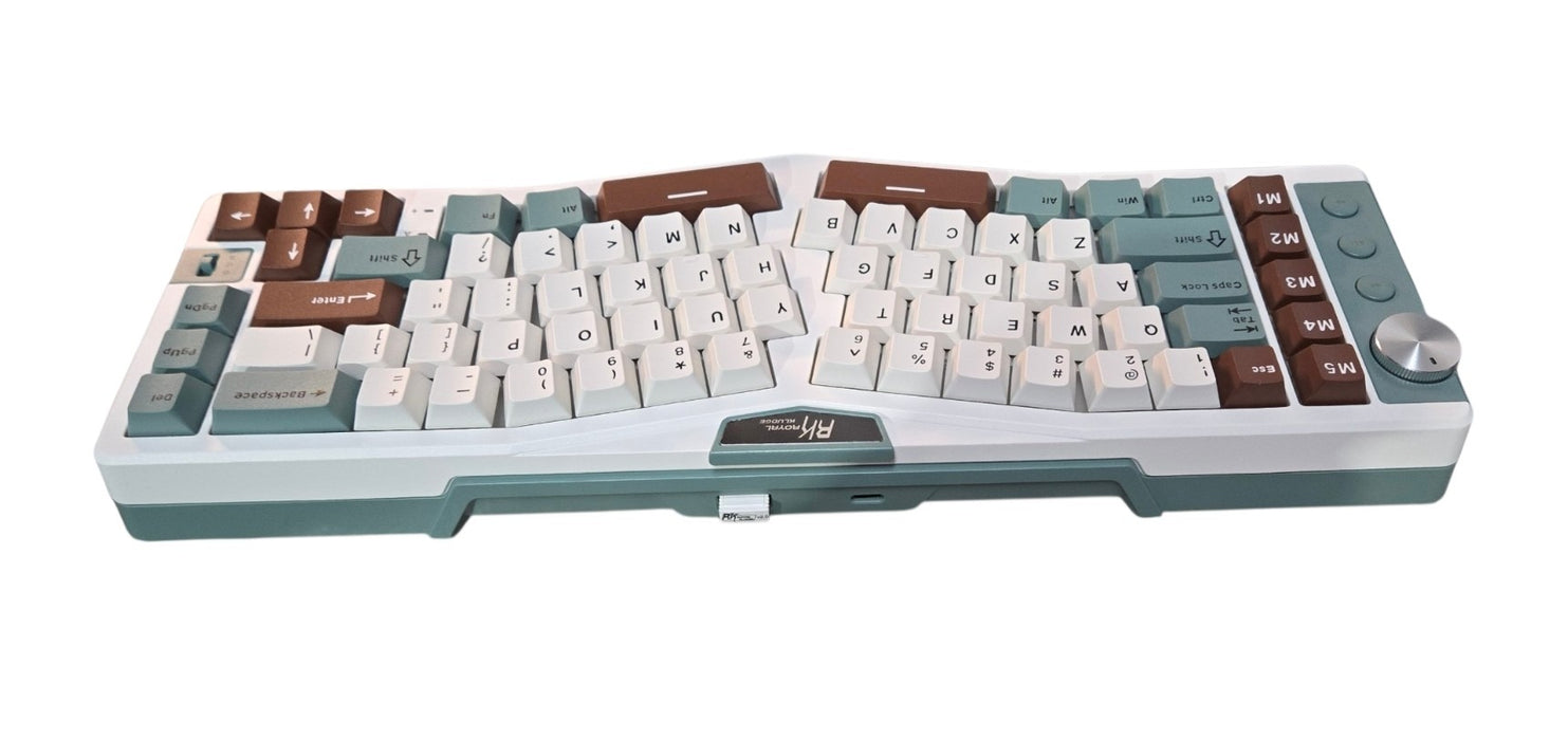 RK Royal Kludge RK A72 Tri-modes Alice Mechanical Wireless Keyboard Cream Switch