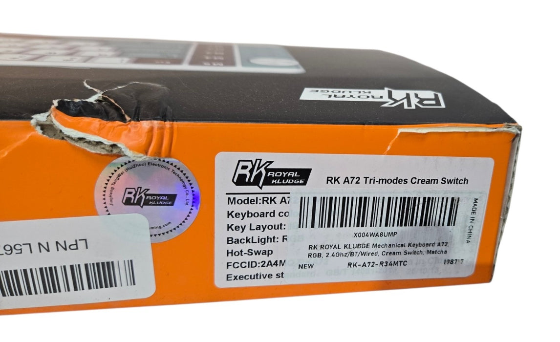 RK Royal Kludge RK A72 Tri-modes Alice Mechanical Wireless Keyboard Cream Switch